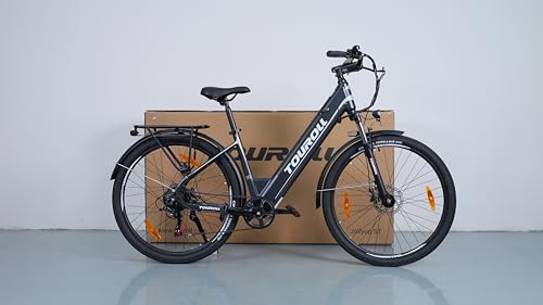 - Touroll Electric Bike | J1/J1 ST Pedal Assist City E Bike | 27.5" | Electric Bicycle -