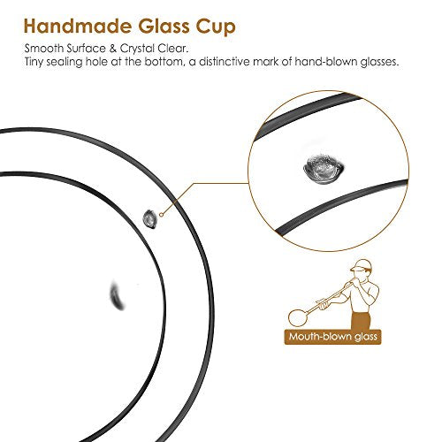 - Glastal Double Walled Espresso Coffee Glass | Glasses for Tea Dessert 100ml (4oz) Set of 2 -
