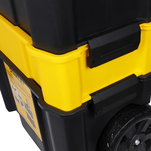 - STANLEY Essential Rolling Workshop Toolbox | 3 Tier | Stackable Units | STST1-80151 -