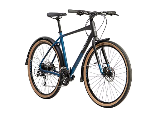 - Raleigh | STB16MT | Strada City 650b 16 Speed Disc Brake Men's Hybrid Bike | Black / Blue Size Small -