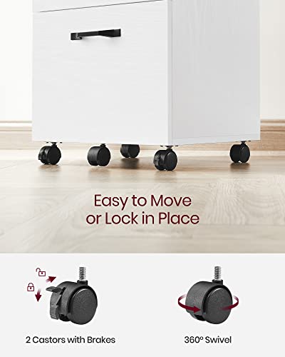 - VASAGLE 2-Drawer Filing Cabinet -