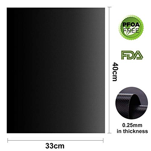 - EXTSUD BBQ Grill Mat | 5 Pcs bbq Grill Mats | Non Stick Reusable and Baking Mesh | For Indoor Outdoor BBQ -