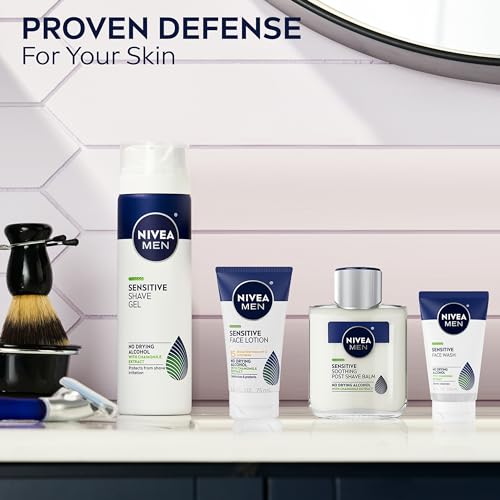 - NIVEA FOR MEN Sensitive | Shaving Gel | 7 oz | (Pack of 3) -