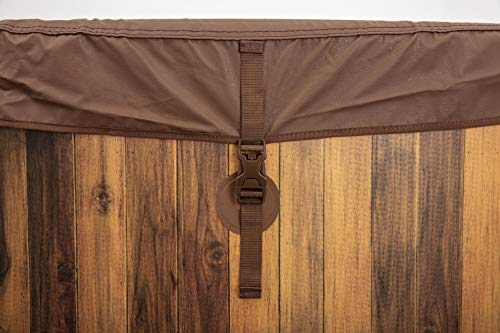 - Lay-Z-Spa 60025 Helsinki Hot Tub | 180 AirJet Wood Effect | Inflatable Spa | Freeze Shield Technology | Rapid Heating | 5-7 Person -