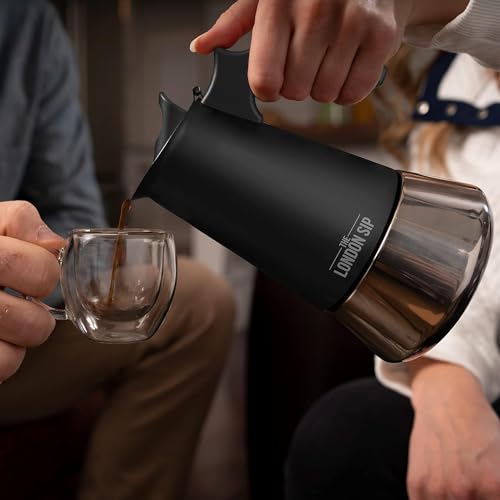 - The London Sip Moka Pot | Stovetop Coffee Maker | Italian Style Espresso Maker -