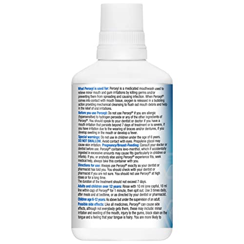 Colgate Peroxyl Mint Flavour Mouthwash, 300ml