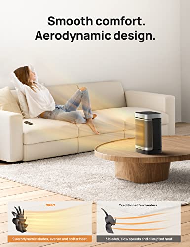 - Dreo Space Heater | 70° Oscillating Electric PTC Ceramic Heater with Thermostat -