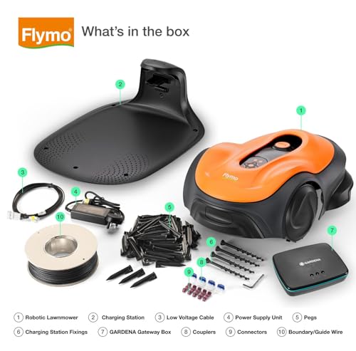 - Flymo UltraLife 600 Robotic Lawnmower | Automated Cutting | Cut-To-Edge Precision | Smart Technology | Wireless Connectivity -