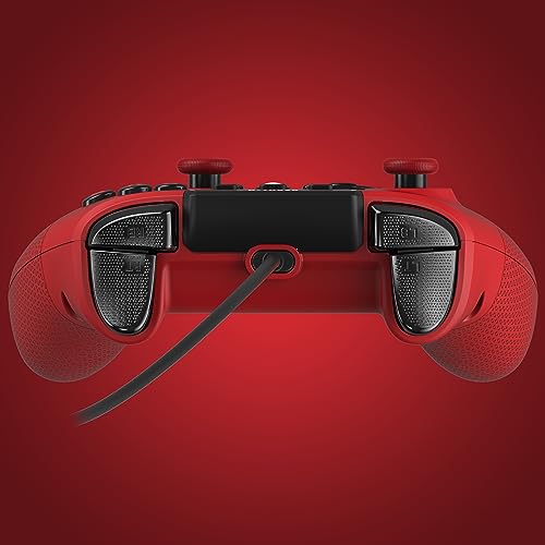 - Turtle Beach | React-R Red Wired Gaming Controller | Audio Controls, Mappable Buttons & Textured Grips  -