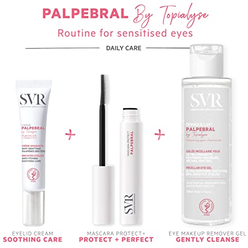 - SVR PALPEBRAL Soothing Eczema Eye Cream | For Dry, Sensitive, Itchy, Flaky Eyelids | For Eyes Prone To Irritation And Blepharitis | Steroid Free | 15ml -