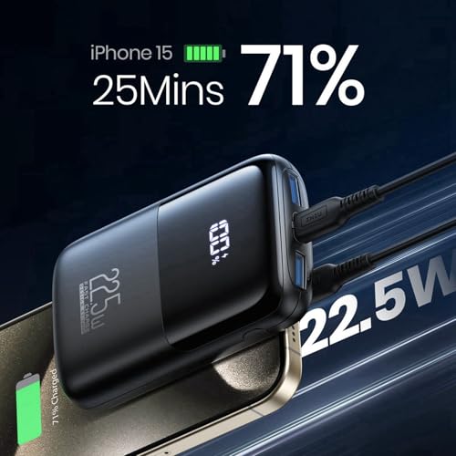- INIU Power Bank | 22.5W Fast Charging 10000mAh Battery Pack | USB C Input & Output Portable Charger -