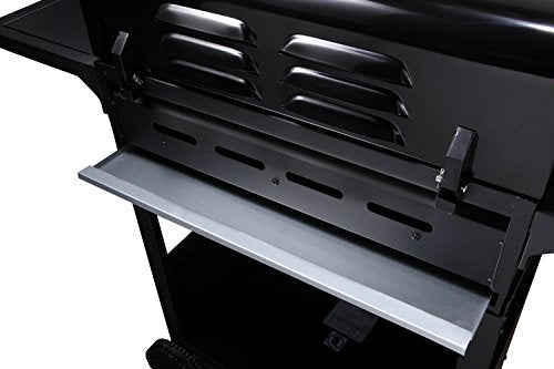 CosmoGrill Original 5 Gas Burner 4+1 Garden Grill, Steel Warming Rack, Side-Burner, Storage & Built-in Temperature Gauge for Home Garden Party Outdoor Cooking