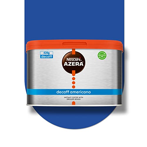 - NESCAFÉ Azera Americano Decaf Instant Coffee | 420g Tin -