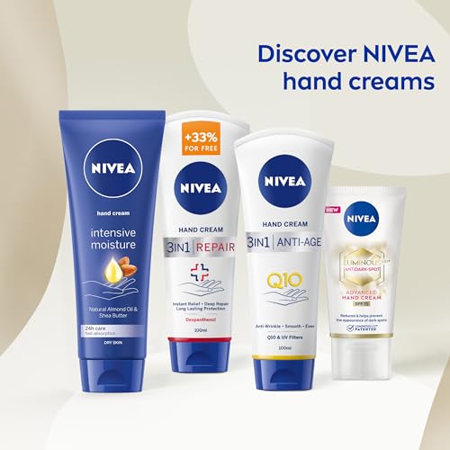 - NIVEA Intensive Moisture Hand Cream | (100ml) | Nourishing Hand Cream with Almond Oil and Shea Butter -