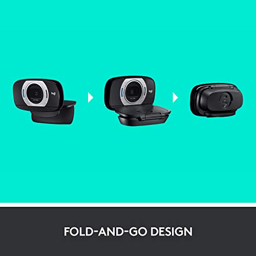 - Logitech C615 Portable Webcam | Full HD 1080p/30fps | Widescreen Video Calling | Foldable | Light Correction | Autofocus -