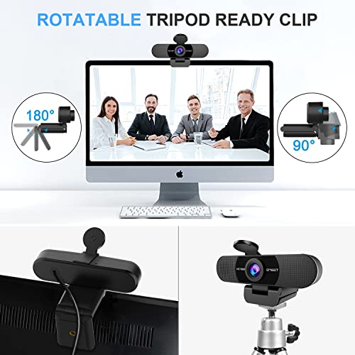 - EMEET 1080P Webcam with Microphone | C960 Web Camera | 2 Mics Streaming Webcam with Privacy Cover | 90°View Computer Camera -