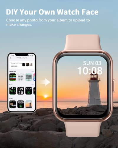 - Smart Watch for Women | Alexa Built-in 1.7" Touch Screen Fitness Watch | For iPhone Android -