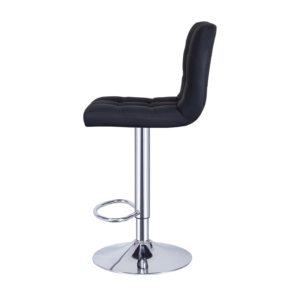 - Panana Bar Stools |Height Adjustable Cuban Bar Chairs | Synthetic Leather | 360° Swivel Kitchen Stool -