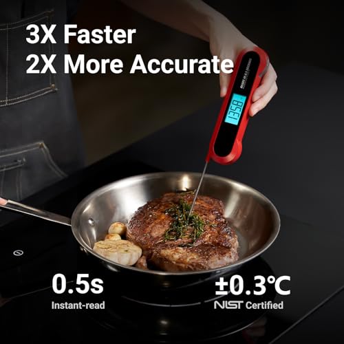- ThermoMaven Meat Thermometer | Digital | 3X Faster 0.5s Instant Read | Food Cooking Thermometer -