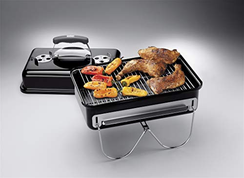 - Weber Go-Anywhere Barbeque Grill | Portable Grill | Table Top Camping Barbeque with Lid |