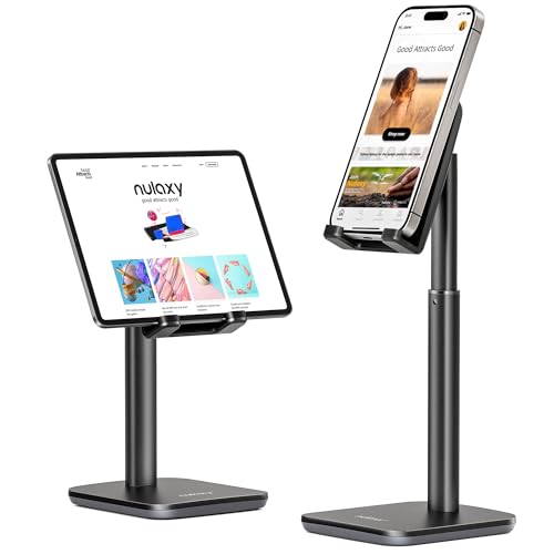 - NULAXY Phone Stand | Height Angle Adjustable Mobile Stand Desk Holder -