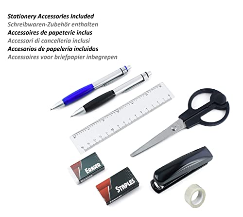 - EXERZ Desk Organiser/Pen Holder/Desk Tidy/Rotating 360° | Stationery Included -