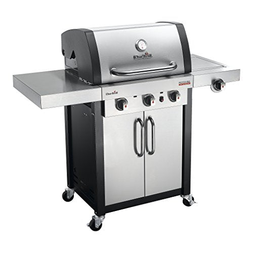 Char-Broil 140736 Professional Series 3400 S - 3 Burner Gas Barbecue Grill with TRU-Infrared™ technology and Side-Burner, Stainless Steel Finish
