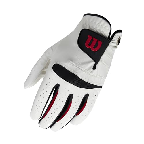 - Wilson Men's Golf Glove, Size: L, Left hand.