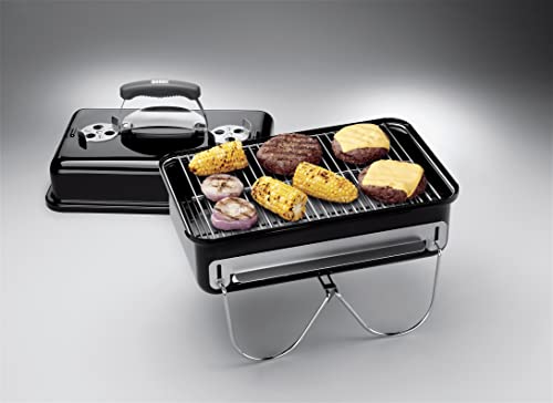 - Weber Go-Anywhere Barbeque Grill | Portable Grill | Table Top Camping Barbeque with Lid |