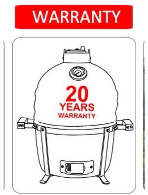 - YNNI KAMADO TQTT15GR 15.7" Free Standing Kamado Bundle Grill, GREEN, BBQ, Ceramic, Egg, Smoker, Bundle with Extras