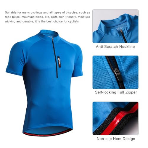 - FEIXIANG Men’s Cycling Jersey | Short Sleeve Cycle Tops -