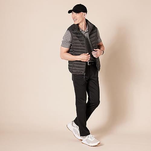 Amazon Essentials Men's Slim-Fit Stretch Golf Trousers, Black, 33W / 28L