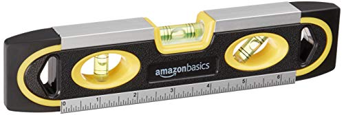 Amazon Basics Magnetic Torpedo Level and Ruler - 9-Inch