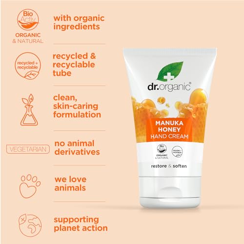 - Dr Organic Manuka Honey Hand Cream -
