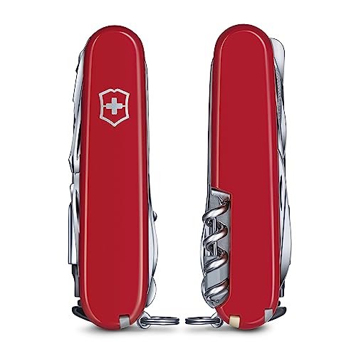 - Victorinox 73 Functions Swiss Champ XXL Pocket Knife, 91 mm Length x 62.3 mm Height, Red -