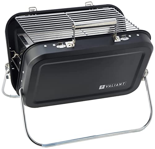 - Valiant Portable Folding Picnic and Camping BBQ - Black -