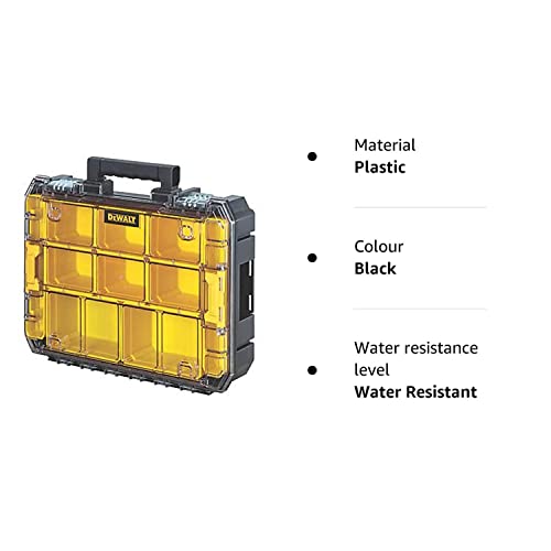 - DeWALT DWST83497-1 TSTAK | High Capacity Organiser | 44 x 33.7 x 11.95 cm | Black/Yellow -