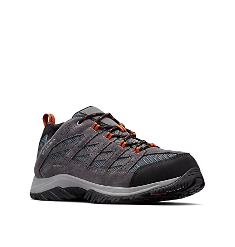 Columbia Men's Crestwood WP waterproof low rise hiking shoes, Grey (Graphite x Dark Adobe), 11 UK