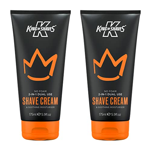 - King of Shaves 2 in 1 No Foam Shaving Cream for Men | Post Shave Moisturiser for Men -