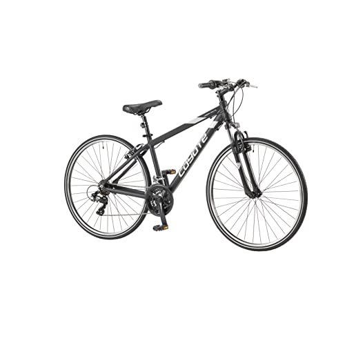 Coyote URBAN Gents's Hybrid Bike With 700C Wheels 20-Inch Frame, 18-Speed Shimano Gearing & Shimano EZ Fire Shifters,V-Brake, BLACK Colour