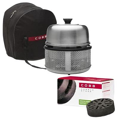 Cobb Premier Air Barbecue and Smoke Free Cobble Stones Bundle