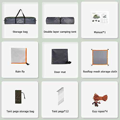 - Gysrevi Camping Tent | 3 Man Instant Pop Up Tent | Waterproof -