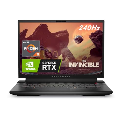 Alienware m16 AMD Gaming Laptop | 16" QHD+ (2560 x 1600) 240Hz | AMD Ryzen 9 7845HX | NVIDIA GeForce RTX 4070 | 16 DDR5 RAM | 1 | Dark Metallic Moon | Per Key AlienFX RGB keyboard - UK