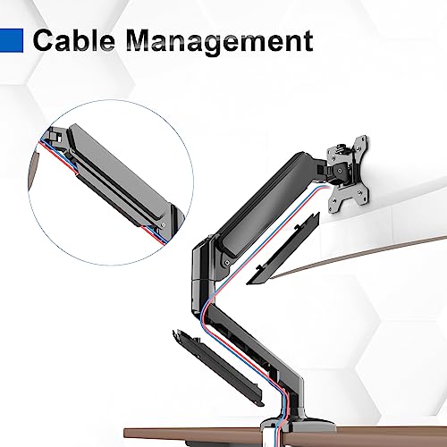 - GRIFEMA GB2003-1 Single Monitor Arm Desk Mount | 13" to 32" Screen | Gas Spring Single Monitor Stand -