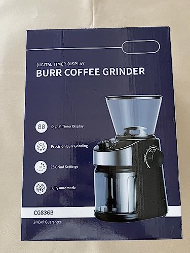 - SHARDOR Coffee Grinder Burr Electric | 25 Precise Grind Setting | Automatic Coffee Bean Grinder -