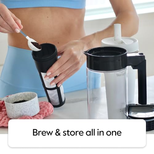 - Takeya Patented Deluxe Cold Brew Coffee Maker | 1 GT | Black -