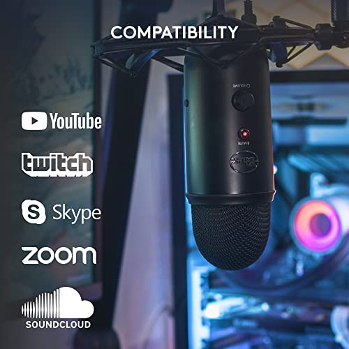 - Logitech Blue Yeti USB Microphone | Streaming | Podcasting | Studio and Computer Condenser Mic-