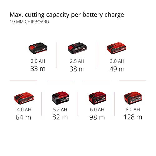 - Einhell Power X-Change 165mm Cordless Circular Saw | 18V Rotary Wood Saw | Tool-Free Adjustment | LED | Dust Extraction | TE-CS 18/165-1 Li Solo Electric Saw | (Battery Not Included) -