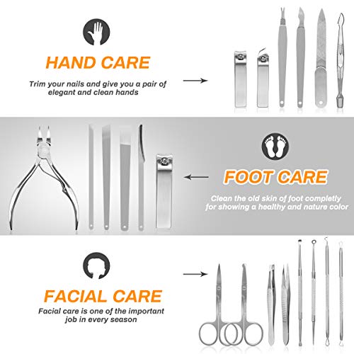 - Manicure Set | CestMall 21pcs Nail Clippers Pedicure Kit -