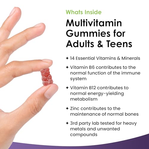 - Multivitamin Gummies High Strength | Vegetarian +14 Essential Vitamins -